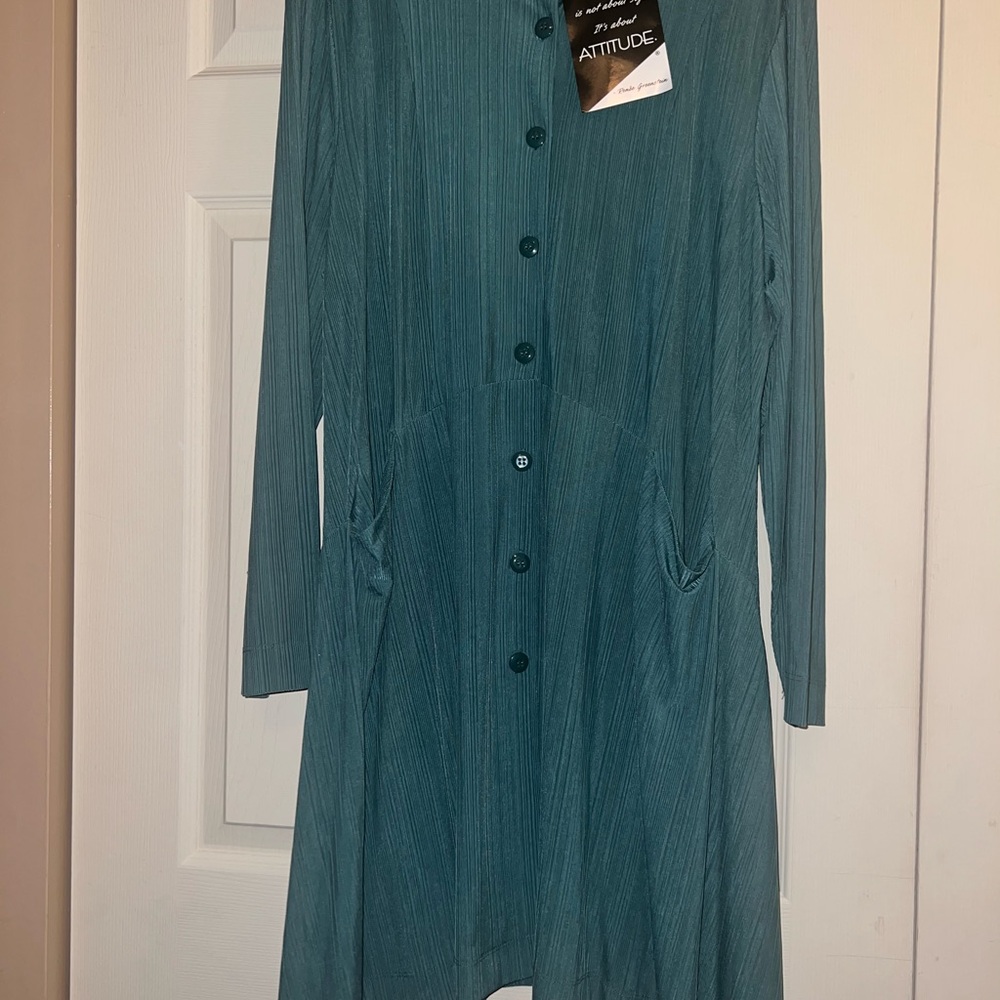 Attitudes by Renee Textured Jersey Tunic with Pockets 1x
